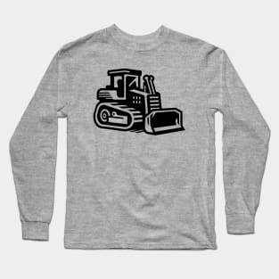 Construction Bulldozer Long Sleeve T-Shirt